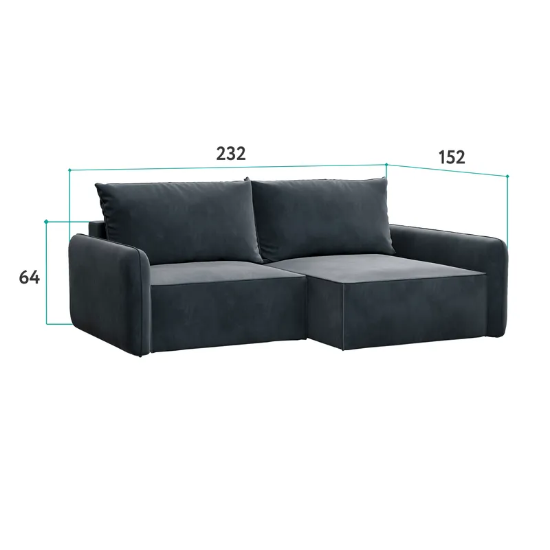 ПОРТЛЕНД Диван угловой бежевый