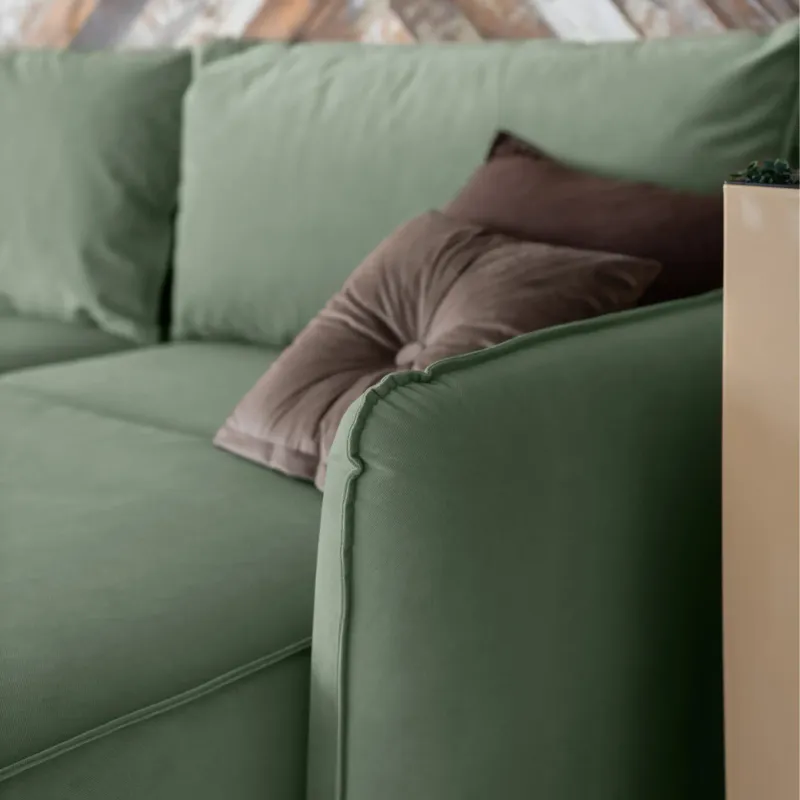 ПОРТЛЕНД Диван прямой с банкеткой зеленый ПОРТЛЕНД Диван прямой с банкеткой зеленый