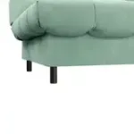 ЮТА Диван прямой мятный ППУ, с черными ножками