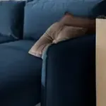 ПОРТЛЕНД Диван прямой с банкеткой синий