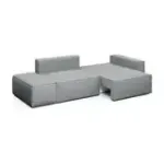 КОРСО Диван прямой с банкеткой, серый