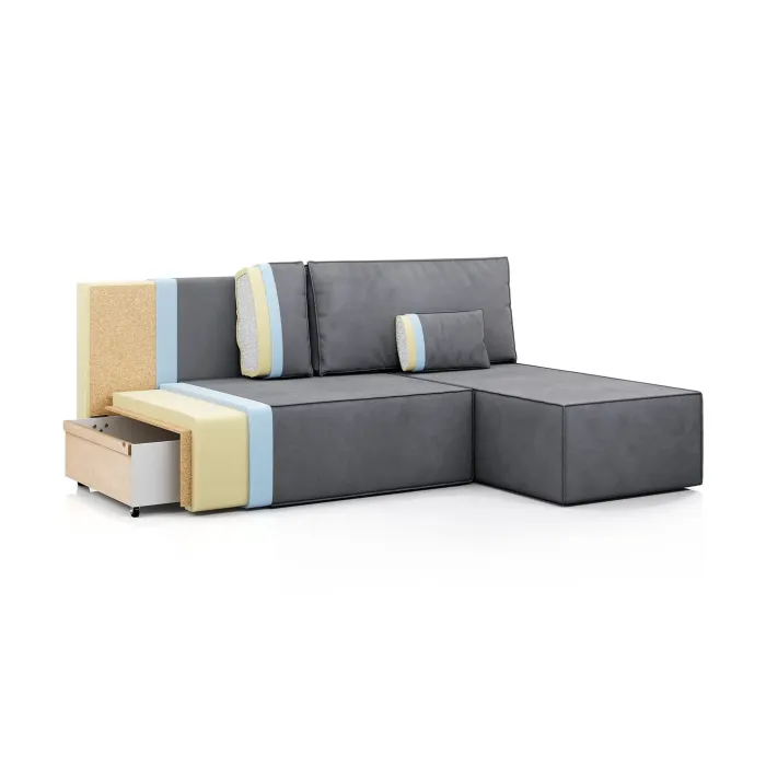 КОРСО ЛАЙТ Диван угловой, синий