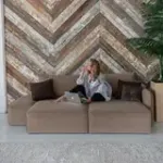 ПОРТЛЕНД Диван прямой с банкеткой бежевый