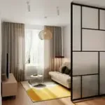 ЮТА Диван прямой бежевый ППУ , с черными ножками