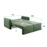 ПОРТЛЕНД МИНИ 150 Диван прямой зеленый