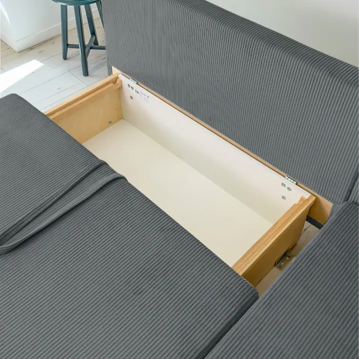 Корсо Лайт Диван угловой Cilium графитовый