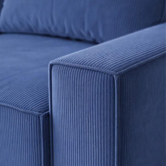 КОРСО 3.0 Диван прямой, Vertical Серо-синий