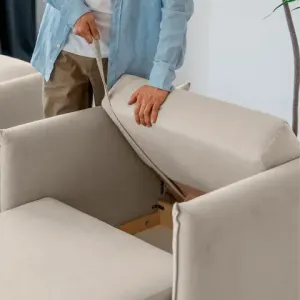 ЛУЧШИЙ ДРУГ Кресло-кровать бежевое