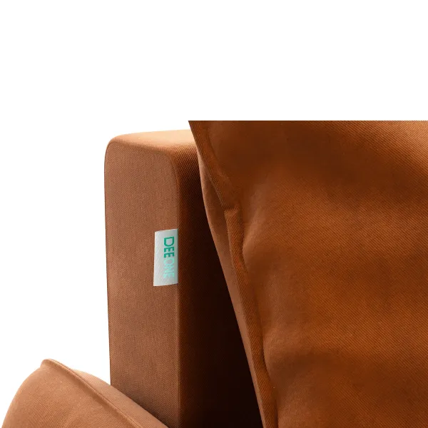 ПОРТЛЕНД Диван угловой с банкеткой терракотовый