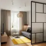 ЮТА Диван прямой серый ППУ, с черными ножками