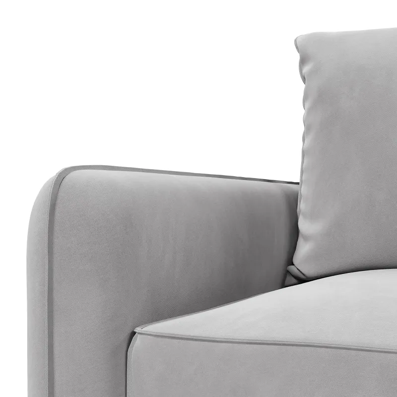 ПОРТЛЕНД Диван прямой светло-серый ПОРТЛЕНД Диван прямой светло-серый