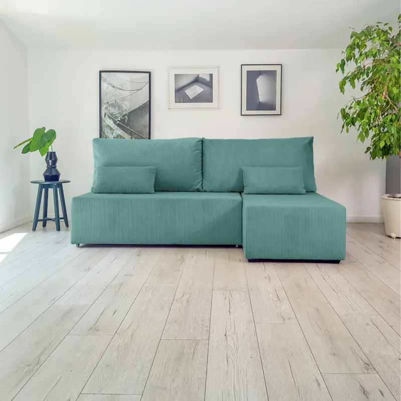 Корсо Лайт Диван угловой Cilium изумрудный