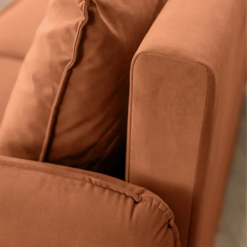 ПОРТЛЕНД МИНИ Диван прямой терракотовый ПОРТЛЕНД МИНИ Диван прямой терракотовый