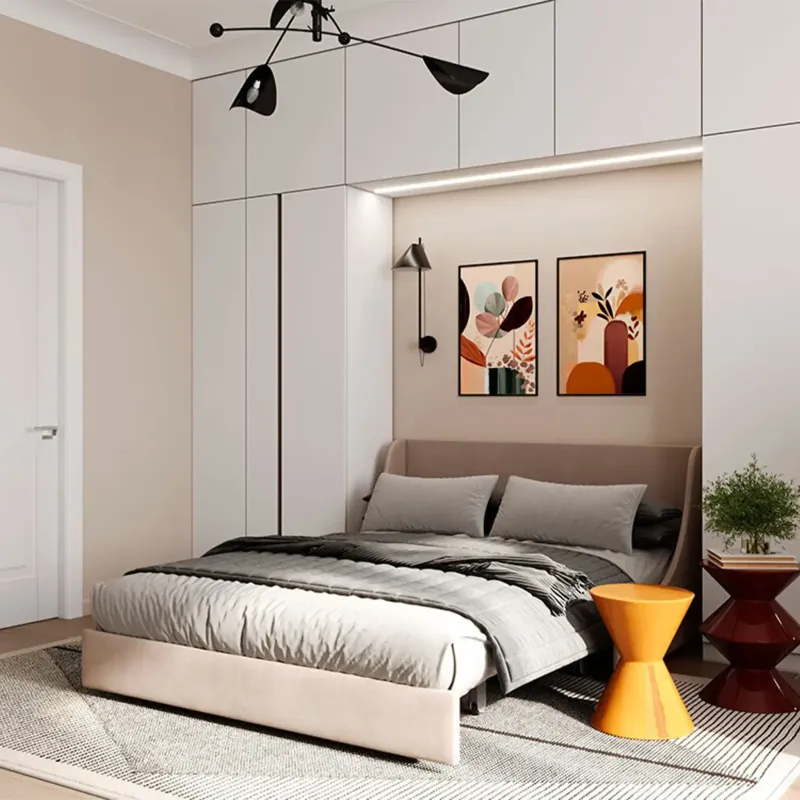 ТОКИО Складная кровать бежевая, 146 ППУ