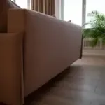 СКАНДИ Диван тканевый прямой розовый