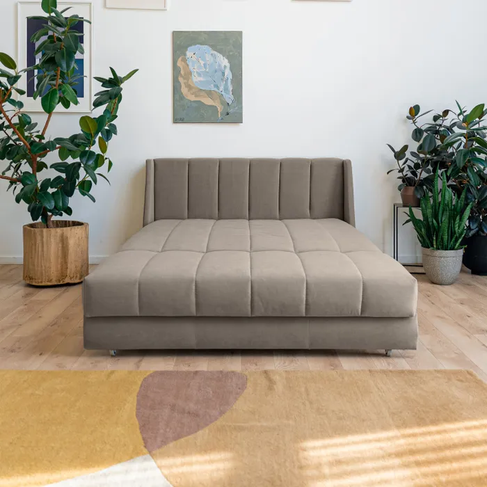 ВЕНЕЦИЯ Складная кровать серо-бежевая, 200