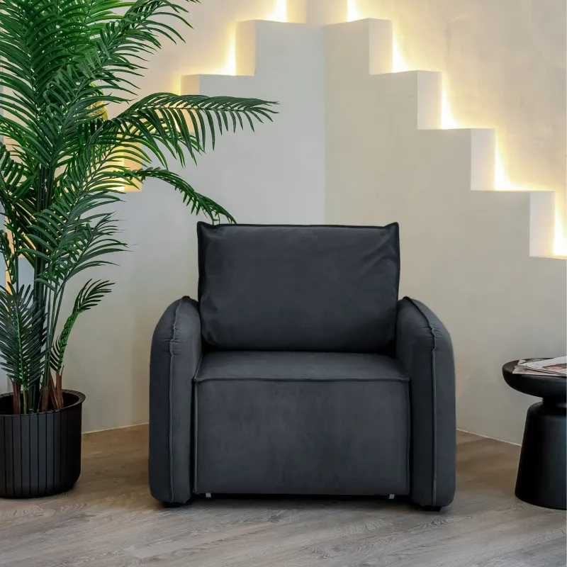 ПОРТЛЕНД Кресло-кровать серое