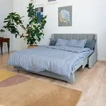 ВЕНЕЦИЯ Складная кровать светло-серая, 185