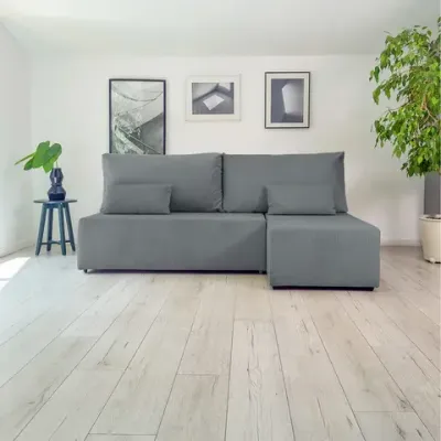 Корсо Лайт Диван угловой Cilium графитовый