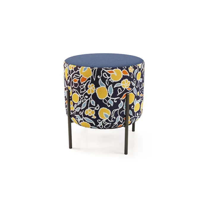 Маленькая радость Пуф круглый на ножках, синий Fiori