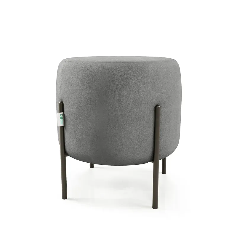 Маленькая радость Пуф круглый на ножках, светло-серый