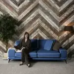 Солнечное побережье Диван прямой, сапфировый