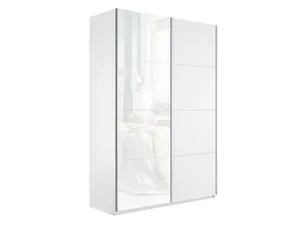 Прайм Белый Глянец Шкаф-купе двухдверный, 120х230, Белый