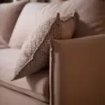 СКАНДИ Диван тканевый прямой розовый