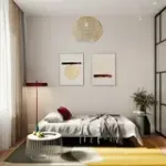 ЮТА Диван прямой мятный ППУ, с черными ножками