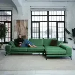 Солнечное побережье Диван угловой, зеленый