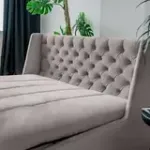 РИЧМОНД Складная кровать серо-бежевая, 145