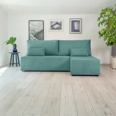 Корсо Лайт Диван угловой Cilium изумрудный