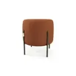 Маленькая радость Пуф круглый на ножках, терракотовый