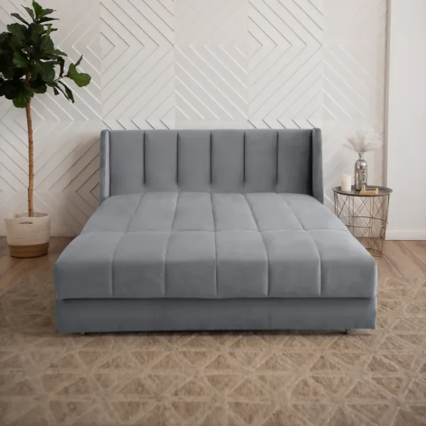 ВЕНЕЦИЯ Складная кровать светло-серая, 145