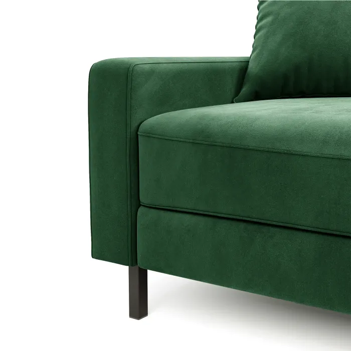 Хорошее настроение Диван прямой, лиственно-зеленый