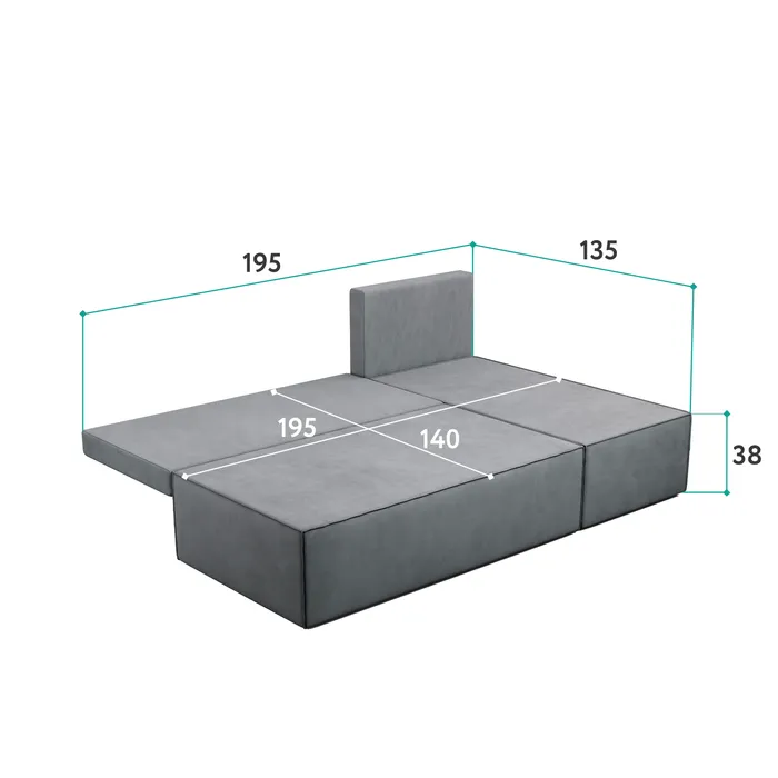 КОРСО ЛАЙТ Диван угловой, терракотовый