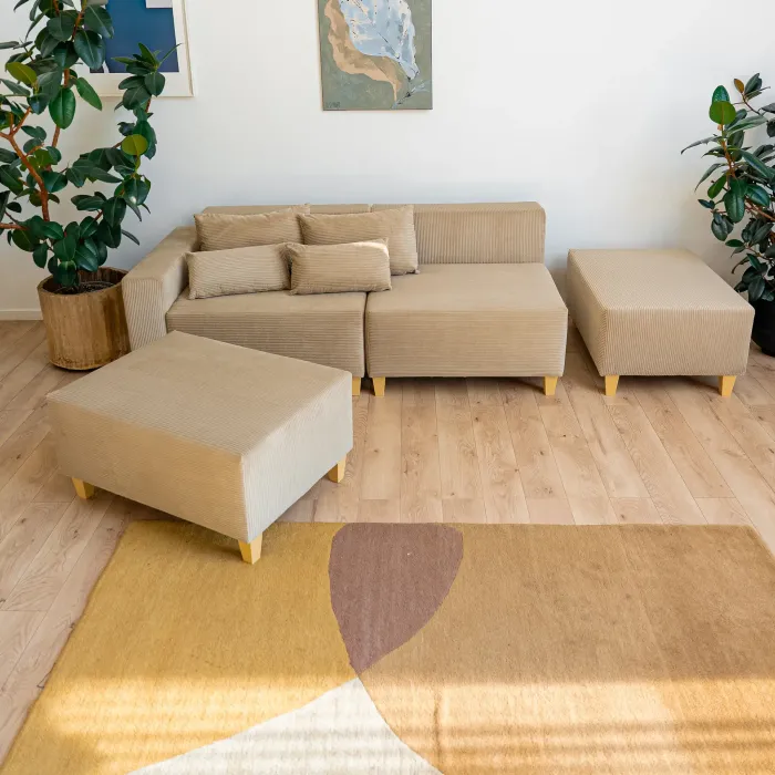 РАЙСКИЙ УГОЛОК Диван угловой бежевый