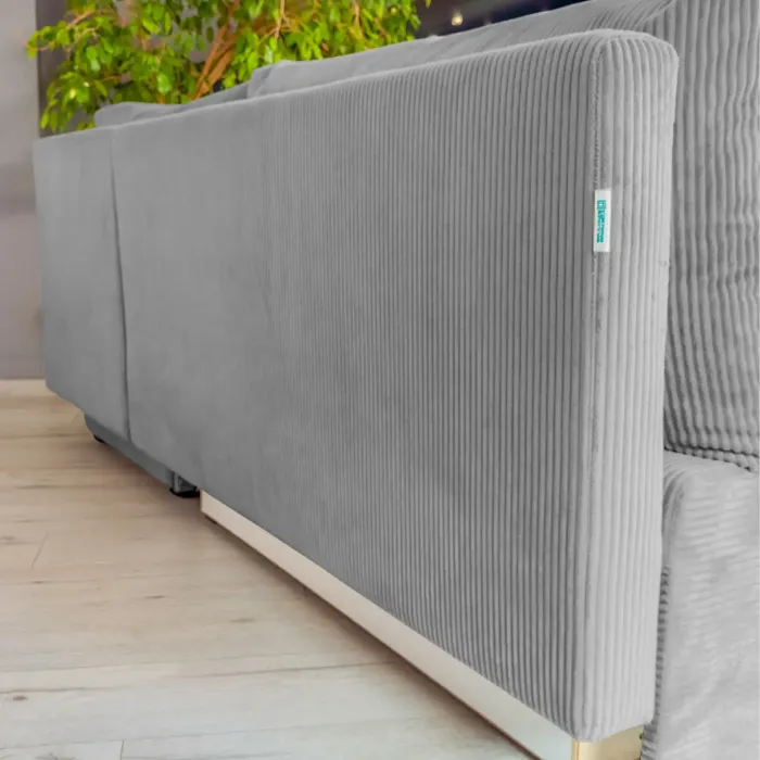 Корсо Лайт Диван угловой Cilium серый