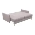 СКАНДИ Диван тканевый прямой розовый