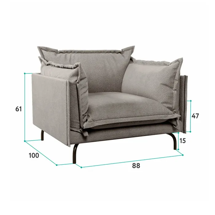 Облако комфорта Кресло, снежная мята