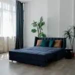 РИЧМОНД Складная кровать темно-синяя, 200