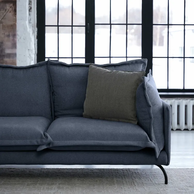 Облако комфорта Диван прямой, серо-синий