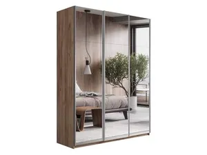 Прайм Шкаф-купе трехдверный с 3 зеркалами, 180х230, Золотистый