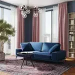 Солнечное побережье Диван прямой, сапфировый