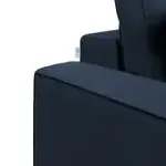 КОРСО XL Диван тканевый прямой темно-синий