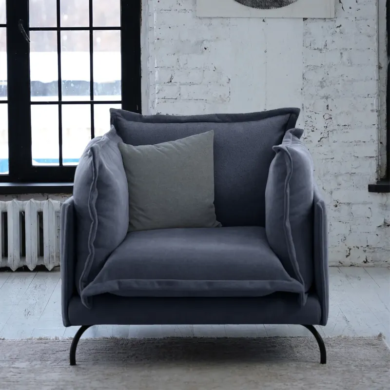 Облако комфорта Кресло, серо-синий