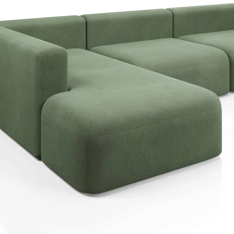 НОВЫЕ ЭМОЦИИ XL Диван угловой, темно-зеленый