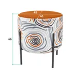 Маленькая радость Пуф круглый на ножках, терракотовый Kobayasi