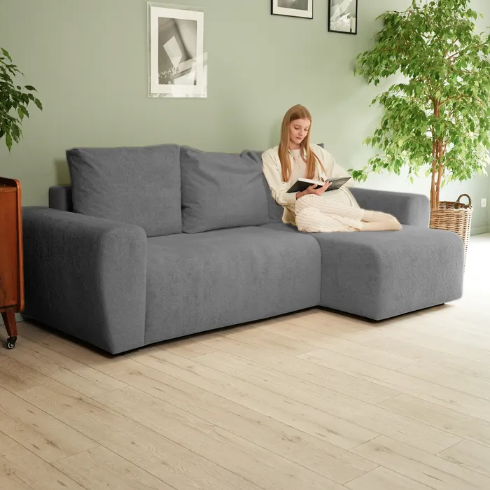 ФОРМУЛА УЮТА Диван угловой, графитовый