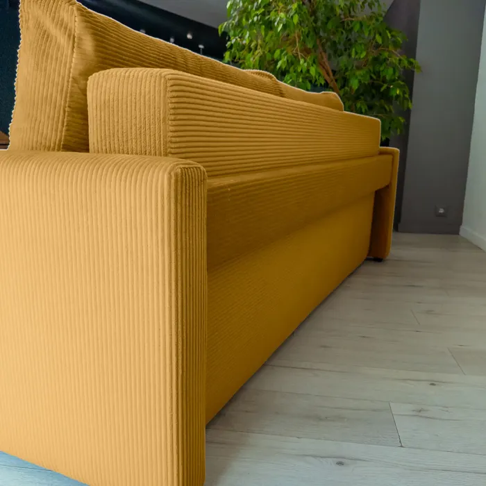 РИМИНИ Диван прямой Cilium горчичный